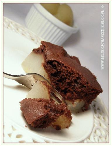 Ciasto czekoladowo-gruszkowe 