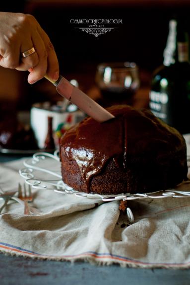 Ciasto czekoladowo – śliwkowe z porto.