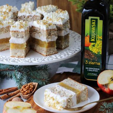 Ciasto orzechowo-jabłkowe