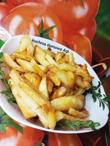 Domowe frytki z dodatkiem mąki ziemniaczanej