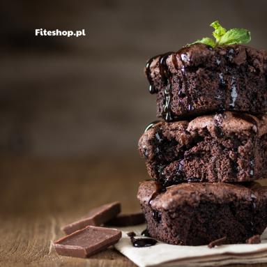 Fit brownie z czarną fasolą