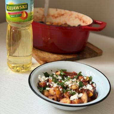 Gnocchi z warzywami i soczewicą