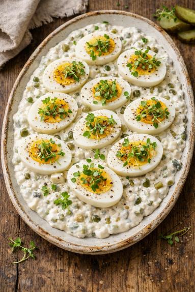 Jajka w sosie tatarskim