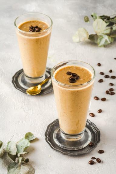 Kawowy koktajl jaglany – wegański zdrowy milkshake