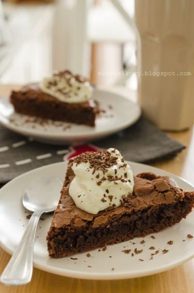 Kladdkaka - szwedzkie ciasto czekoladowe