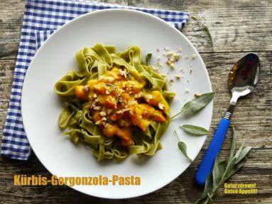 Kürbis-Gorgonzola-Pasta