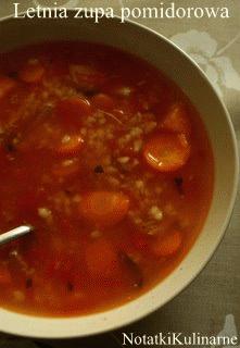 Letnia zupa pomidorowa