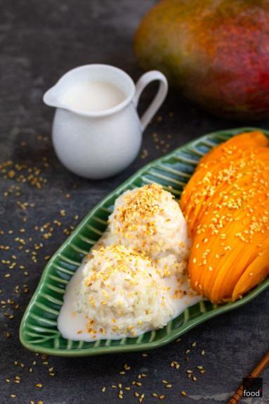 Mango sticky rice – kleisty ryż z mango i mlekiem kokosowym