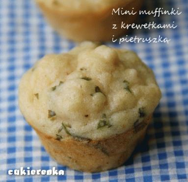 Mini muffinki z krewetkami i pietruszką