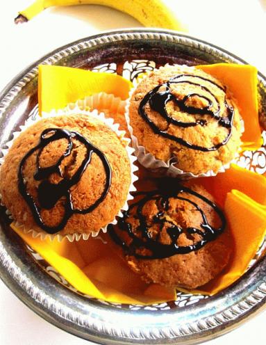 Muffinki bananowe z czekoladowymi kropelkami