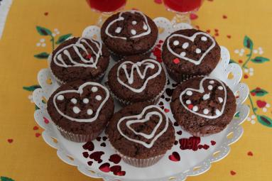 Muffinki na Walentynki