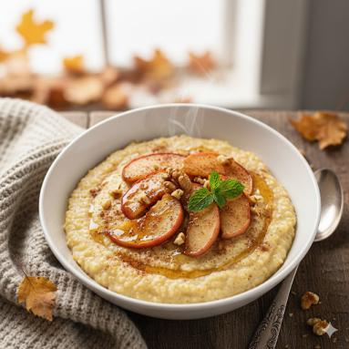 Omlet biszkoptowy „Chmura” z jabłkiem