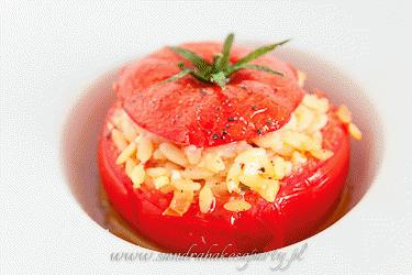 Pieczone, nadziewane pomidory