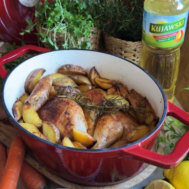 Pieczony kurczak cytrynowo-rozmarynowy
