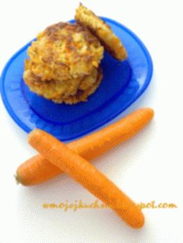 Placuszki ryżowo-marchewkowe
