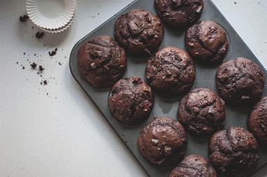 Podwójnie muffiny czekoladowe 