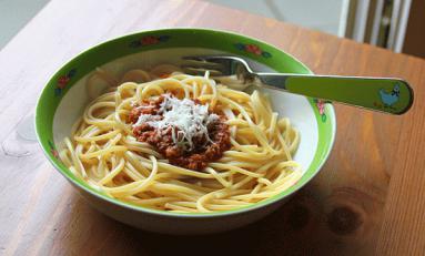 Ragu bolognese ze  spaghetti 