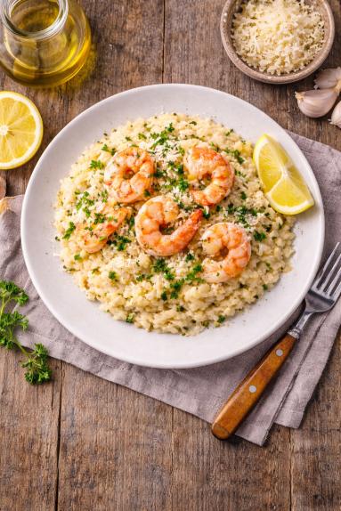 Risotto z krewetkami