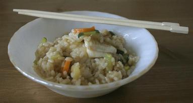 Ryż z warzywami i rybą