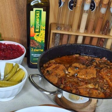 Schab w sosie z suszonymi pomidorami