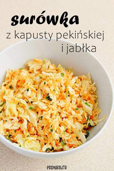 Surówka z kapusty pekińskiej i jabłka