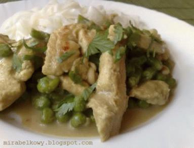 Tajskie zielone curry z kurczaka