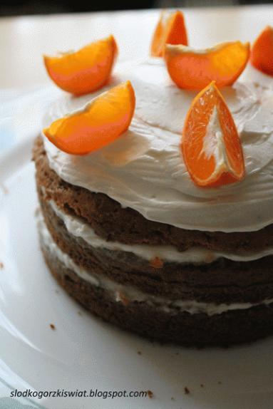 Tort marchewkowo - pomarańczowy 