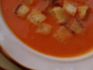 Zupa  czosnkowo-pomidorowa 