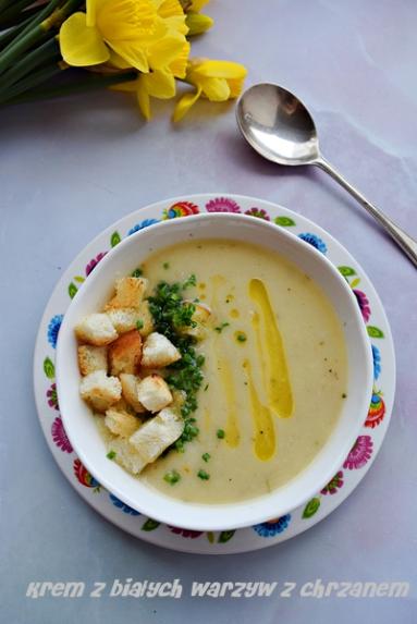 Zupa - krem z białych warzyw z chrzanem 