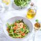 Bezglutenowe spaghetti cukiniowe z krewetkami i cykorią Bezglutenowe spaghetti cukiniowe z krewetkami i cykorią