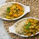 Curry kokosowe ze słodkimi ziemniakami i cieciorką Curry kokosowe ze słodkimi ziemniakami i cieciorką