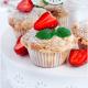 Muffinki z truskawkami i serem Muffinki z truskawkami i serem