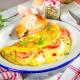 Omlet z mozzarellą i pomidorami Omlet z mozzarellą i pomidorami