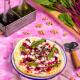 Pizza bianca z botwinką, kozim serem feta i orzechami włoskimi Pizza bianca z botwinką, kozim serem feta i orzechami włoskimi