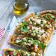 Sezonowa pizza warzywna z serem halloumi Sezonowa pizza warzywna z serem halloumi