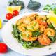 Tagliatelle z krewetkami i pomidorami Tagliatelle z krewetkami i pomidorami