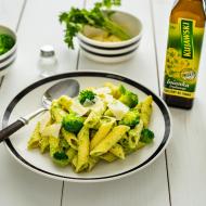 Makaron z brokułami i pesto brokułowym