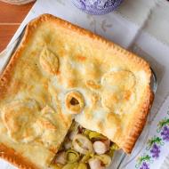 Pie z jabłkiem i porem