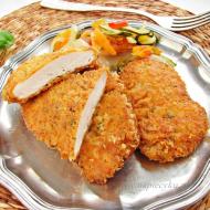 Pieczona pierś indyka z parmezanem