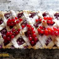 Tarta z porzeczkami w kratkę